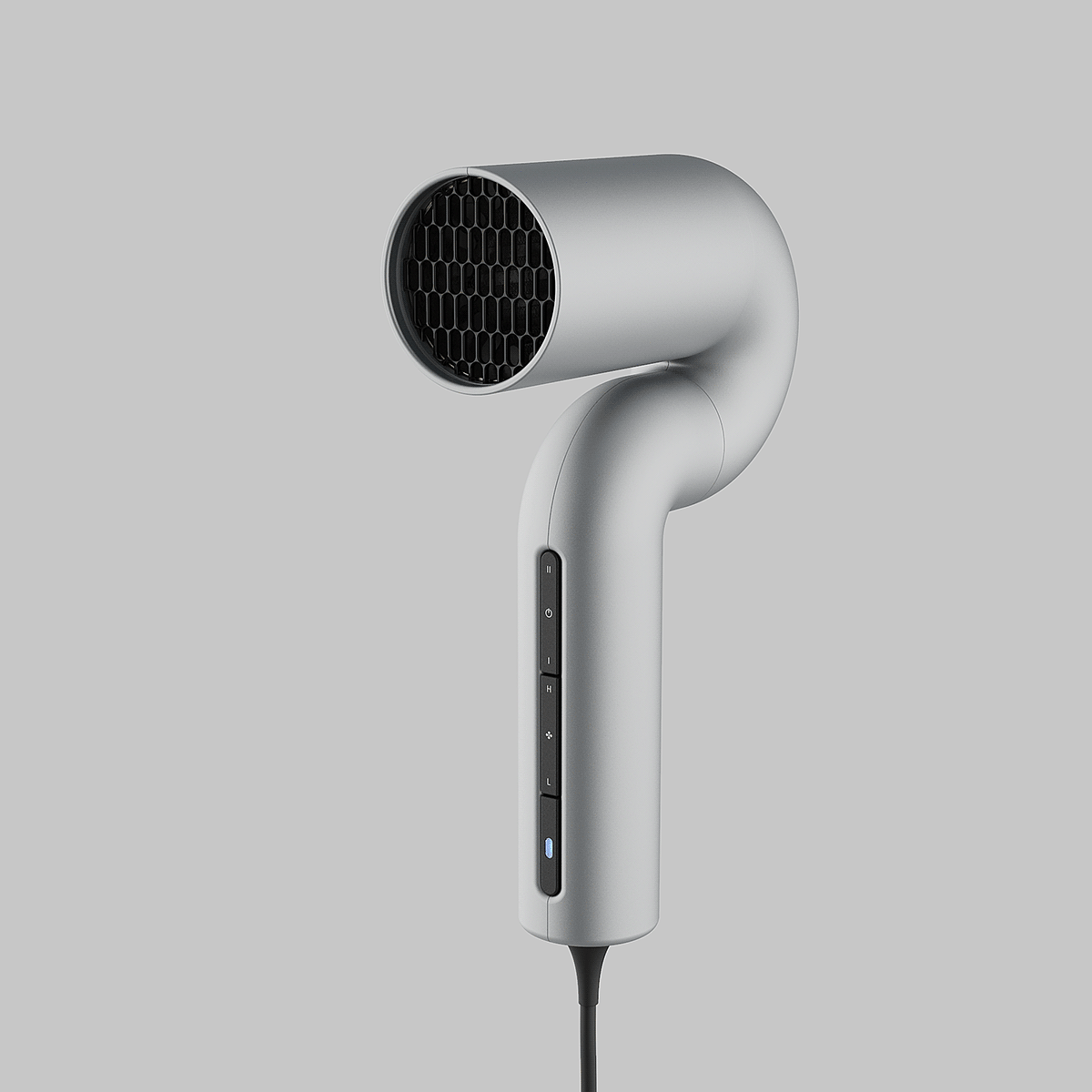 hair drier，Minimalist，Metal，Render，