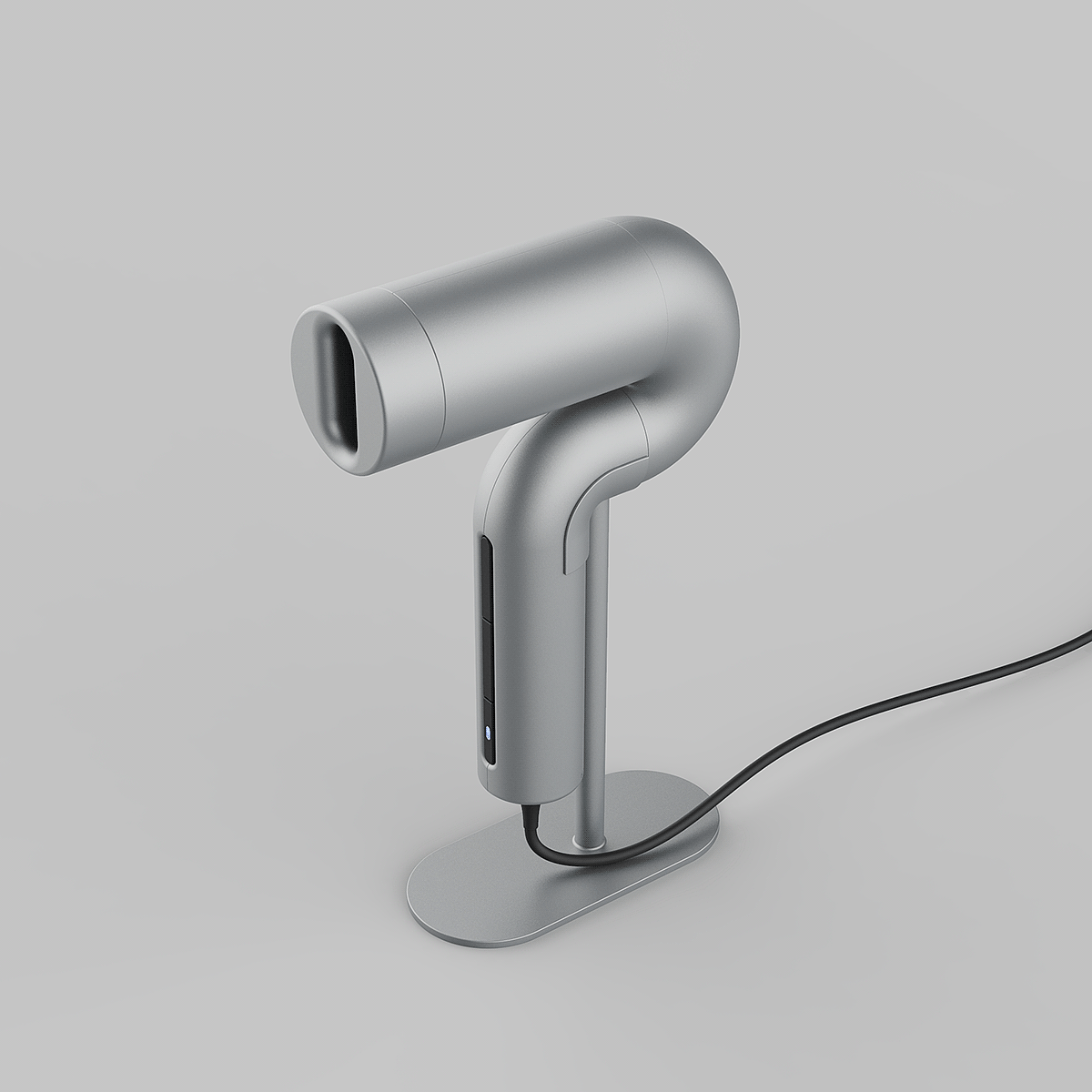 hair drier，Minimalist，Metal，Render，