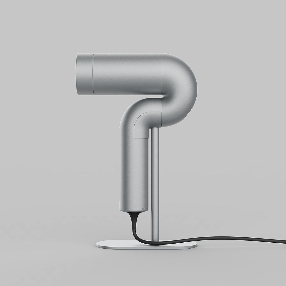 hair drier，Minimalist，Metal，Render，