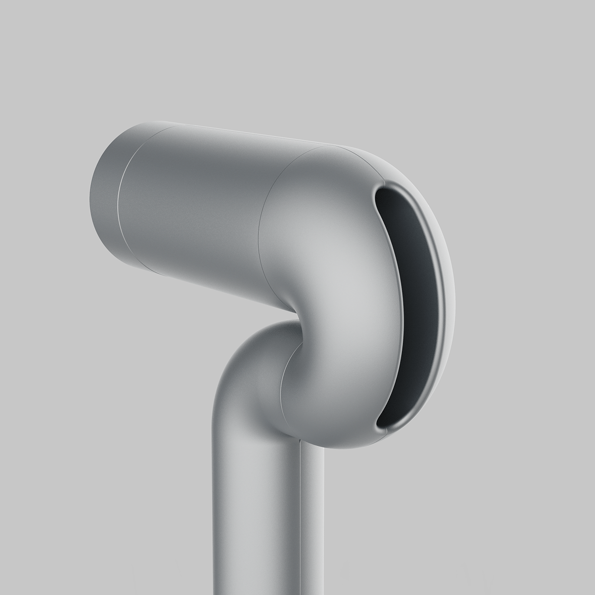 hair drier，Minimalist，Metal，Render，