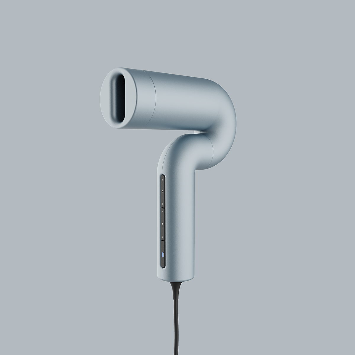 hair drier，Minimalist，Metal，Render，