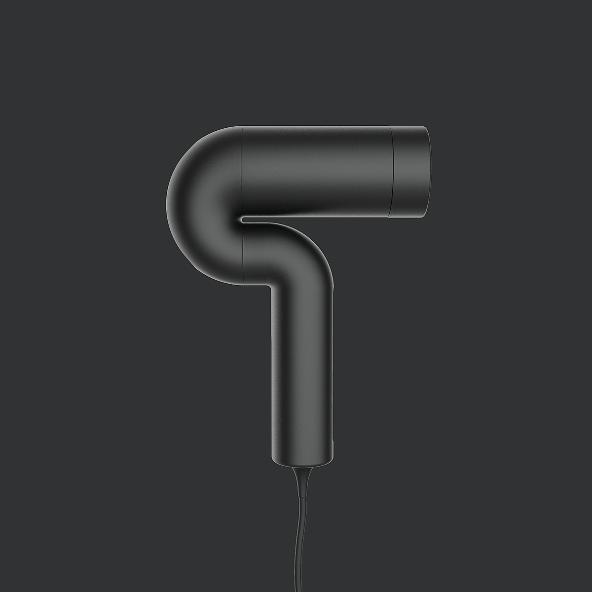 hair drier，Minimalist，Metal，Render，