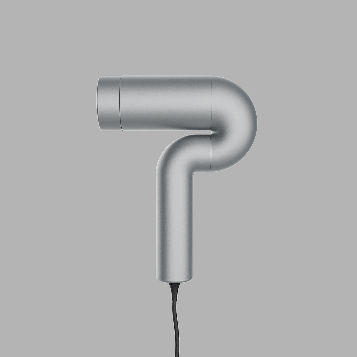 hair drier，Minimalist，Metal，Render，