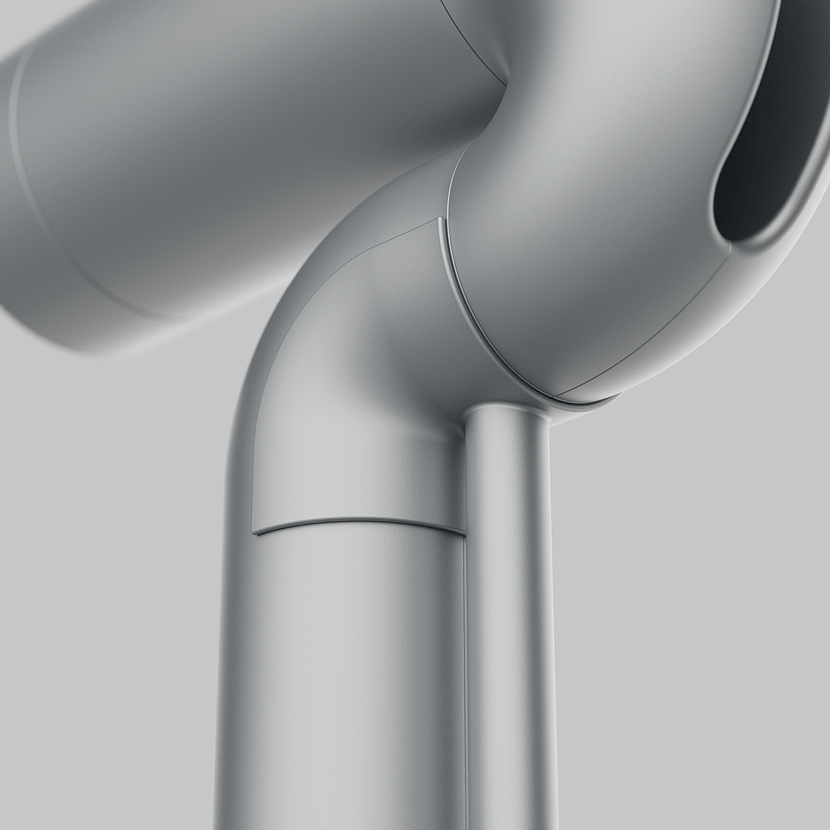 hair drier，Minimalist，Metal，Render，