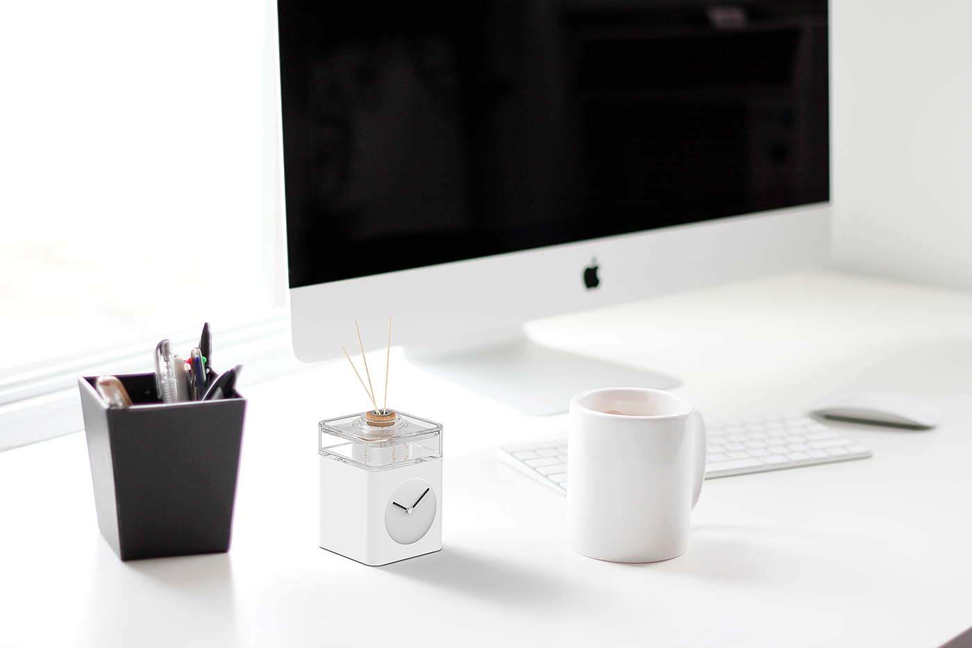 Clock，Small，Fragrance diffuser，desktop，