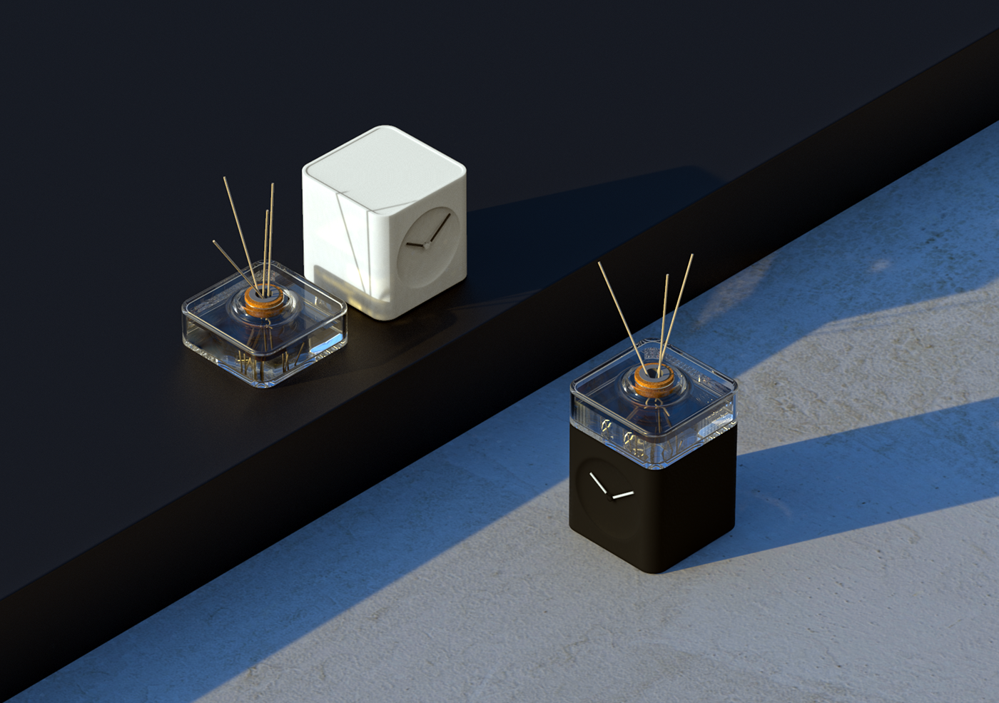 Clock，Small，Fragrance diffuser，desktop，