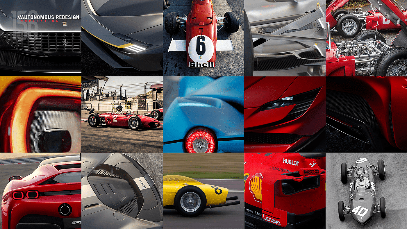 Ferrari，racing，Ferrari 156 Sharkno，Automobile design，Driverless，concept，
