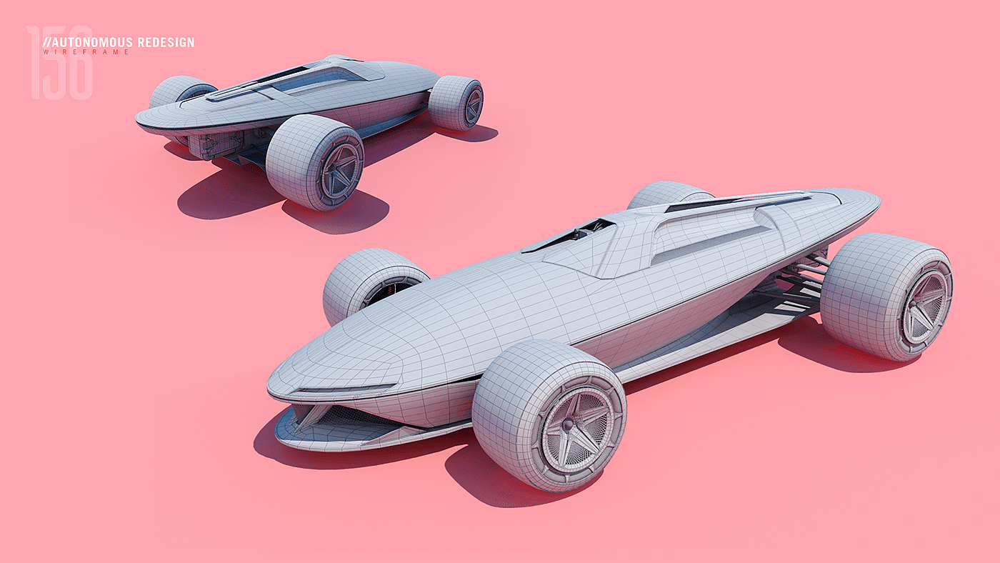 法拉利，赛车，Ferrari 156 Sharkno，汽车设计，无人驾驶，概念，