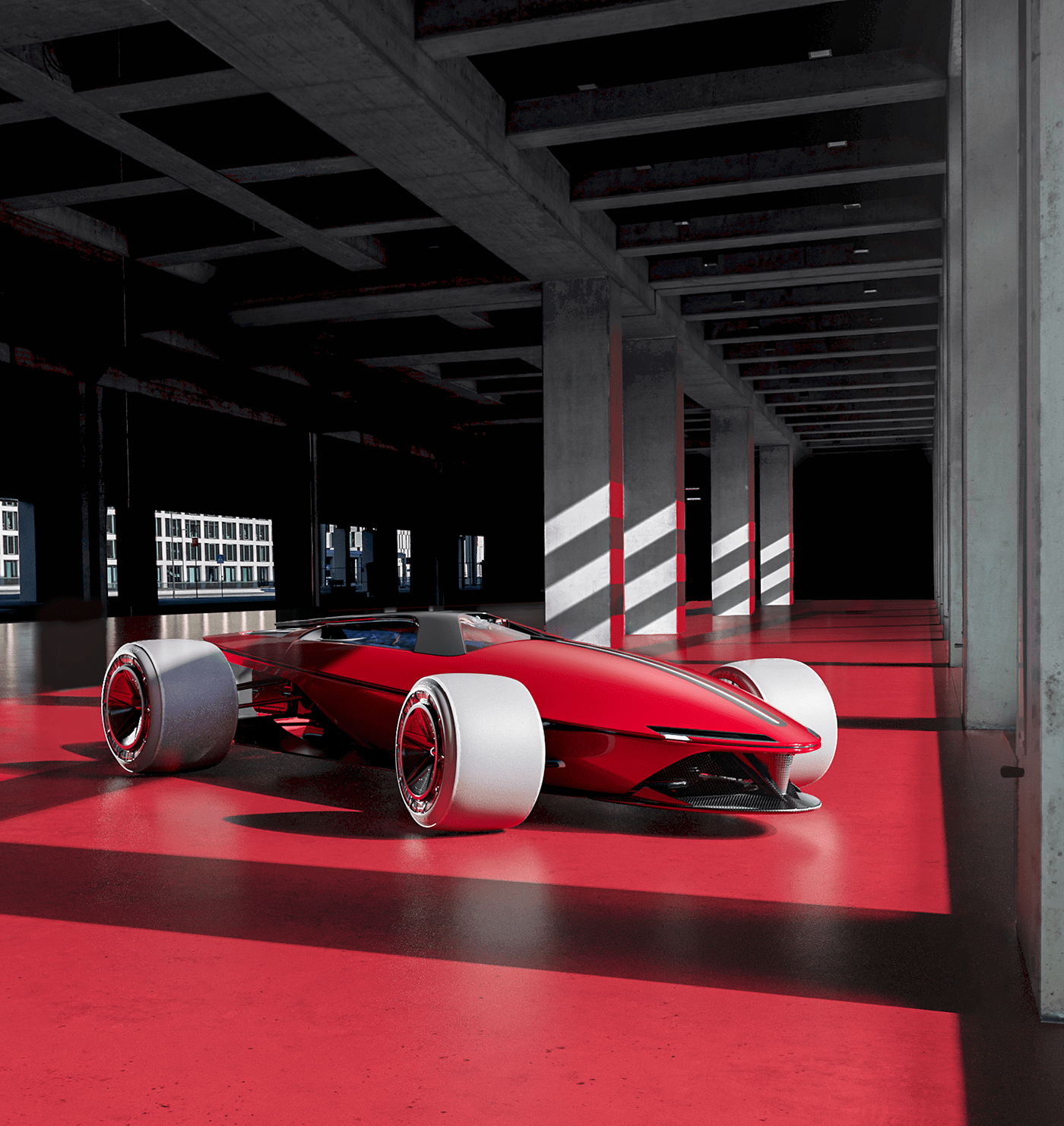 Ferrari，racing，Ferrari 156 Sharkno，Automobile design，Driverless，concept，