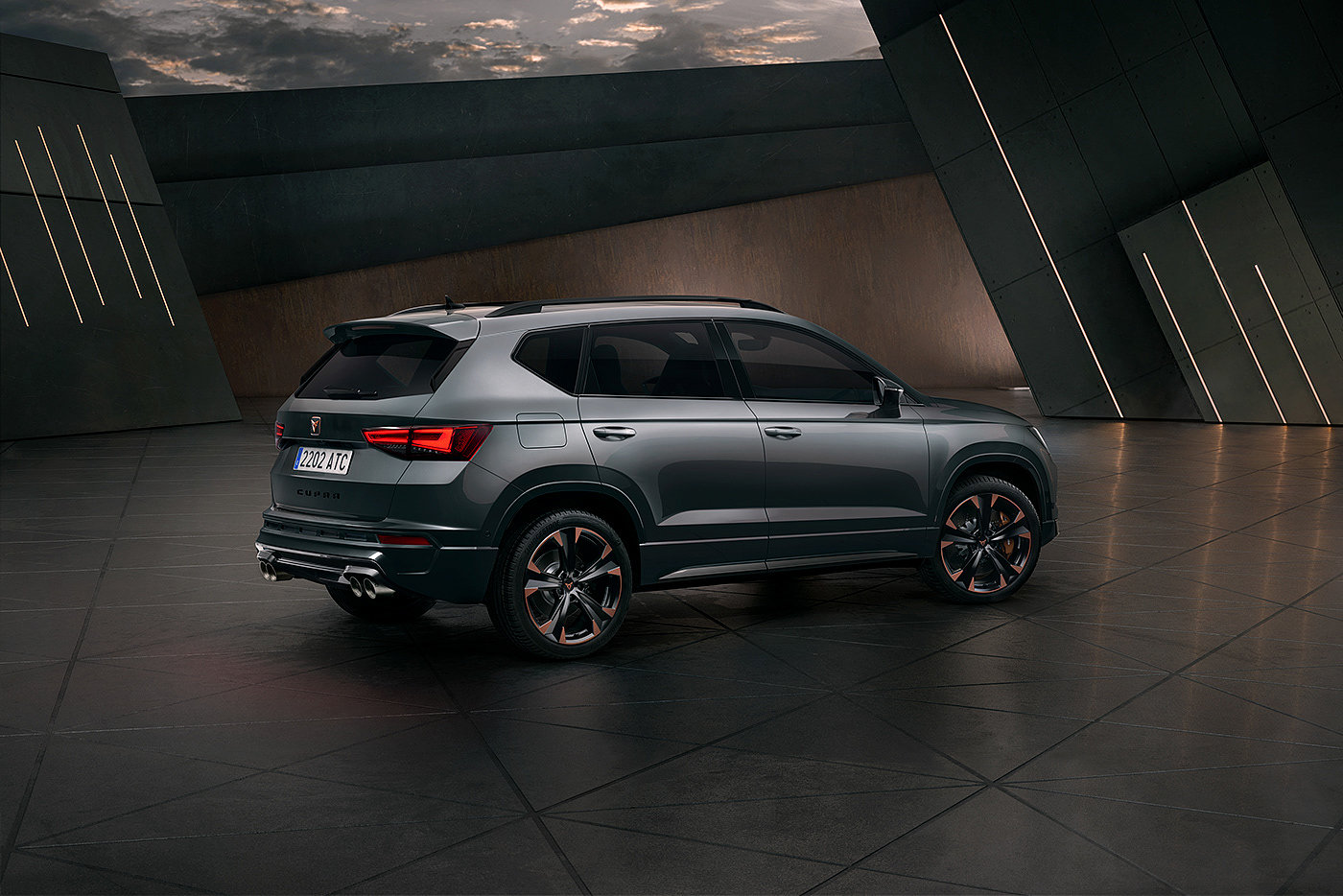 汽车，cgi，摄影，CUPRA Ateca，