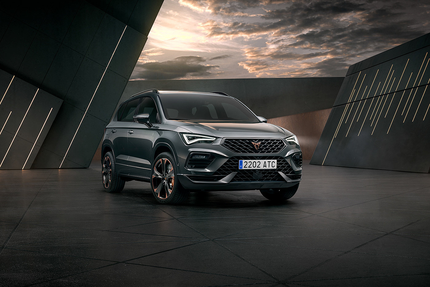 汽车，cgi，摄影，CUPRA Ateca，