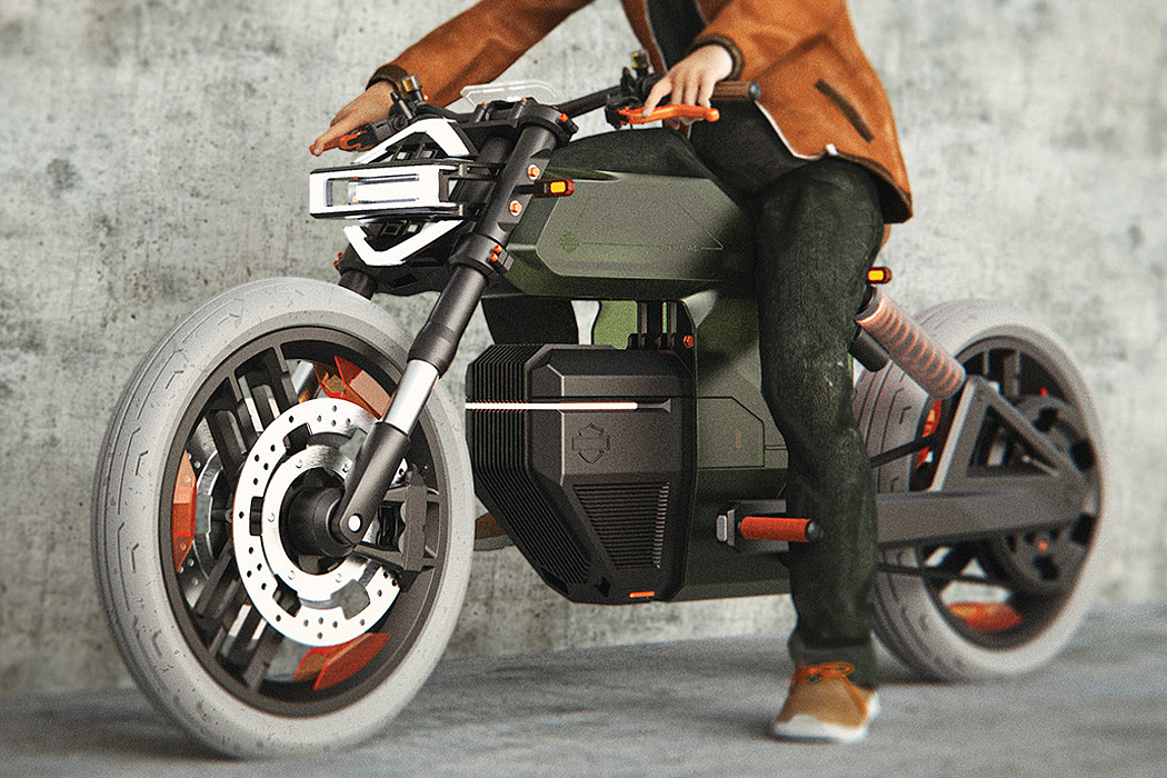 Harley-Davidson，Electric vehicle，environment protection，Modeling design，young，