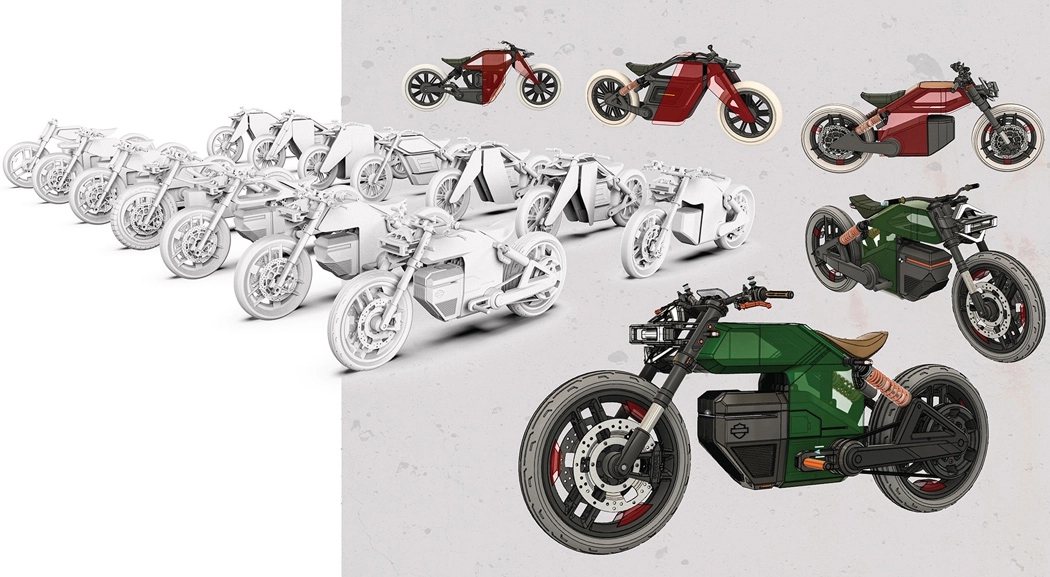 Harley-Davidson，Electric vehicle，environment protection，Modeling design，young，