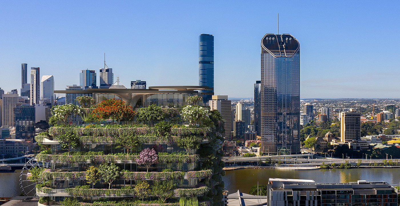 Urban Forest，公寓楼，建筑设计，植物，