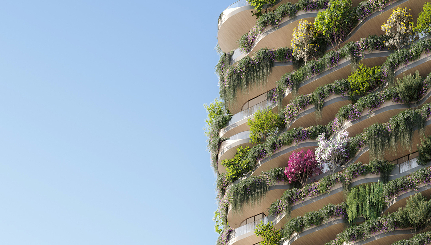 Urban Forest，Apartment building，Architectural design，Botany，