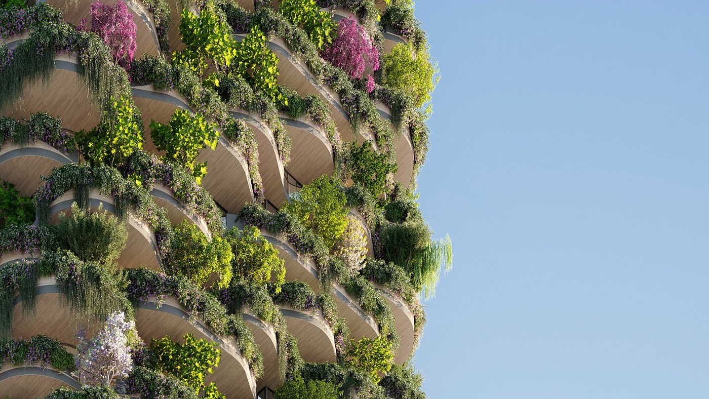 Urban Forest，Apartment building，Architectural design，Botany，