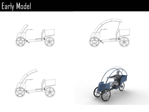 Scooter，Design manuscript，design process ，Design ideas，