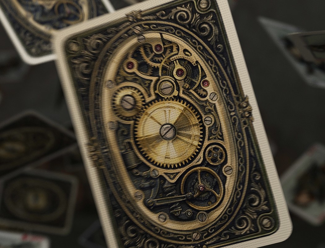 STEAMPUNK，Game card，Visual design，poker，Steampunk，