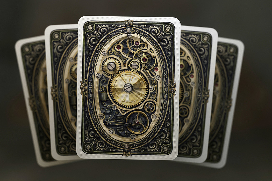 STEAMPUNK，Game card，Visual design，poker，Steampunk，