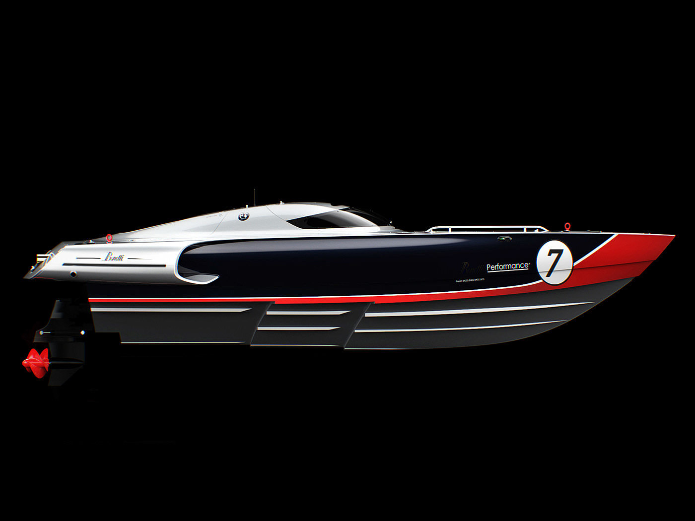 POWERBOAT，动力艇，模型，