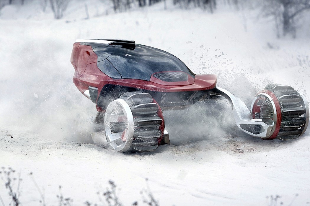 accumulated snow，Benz，Concept Car，Design，originality，