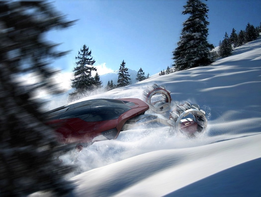 accumulated snow，Benz，Concept Car，Design，originality，