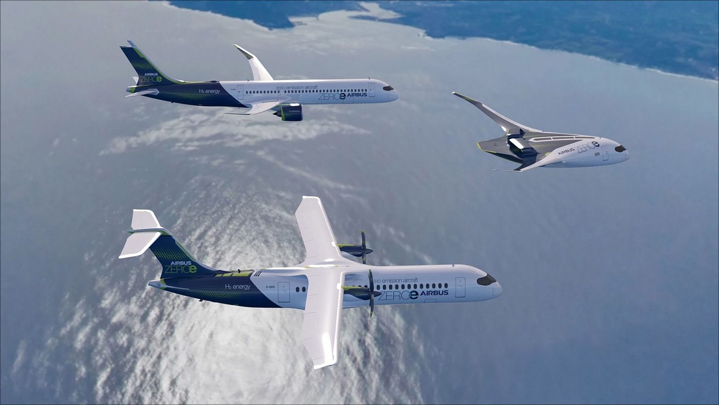 aircraft，Zero emission，commercial，airbus，