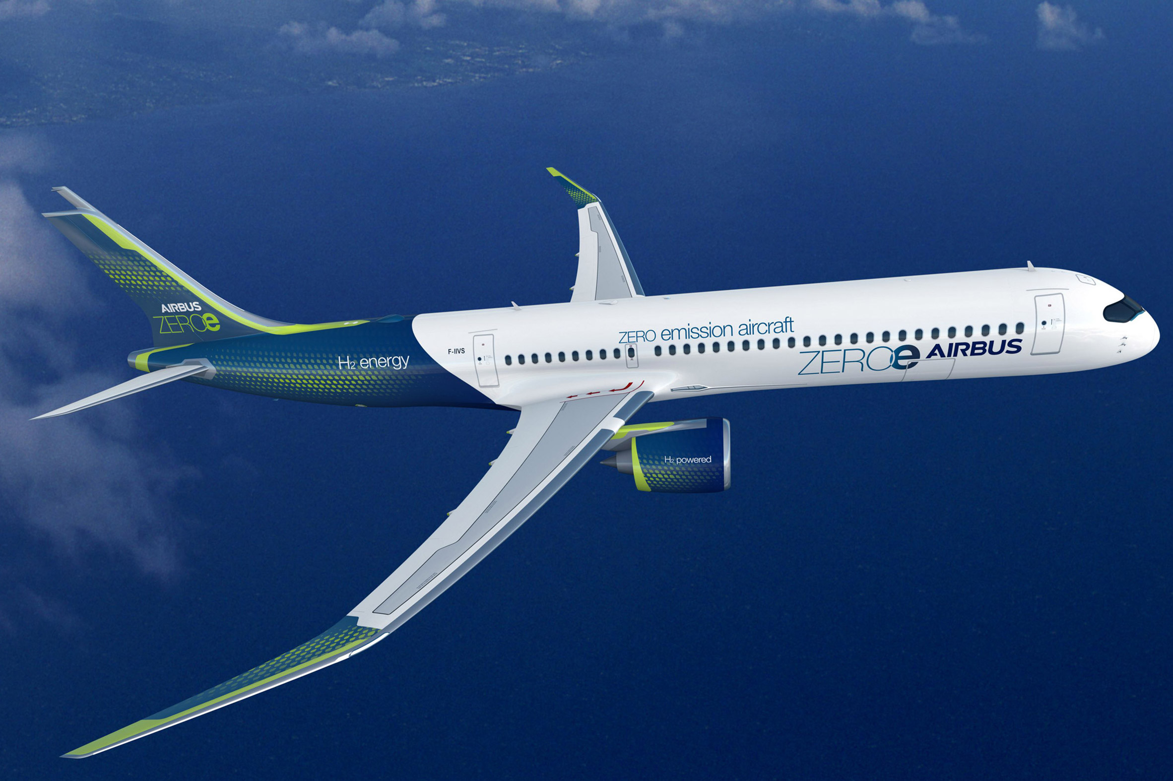 aircraft，Zero emission，commercial，airbus，