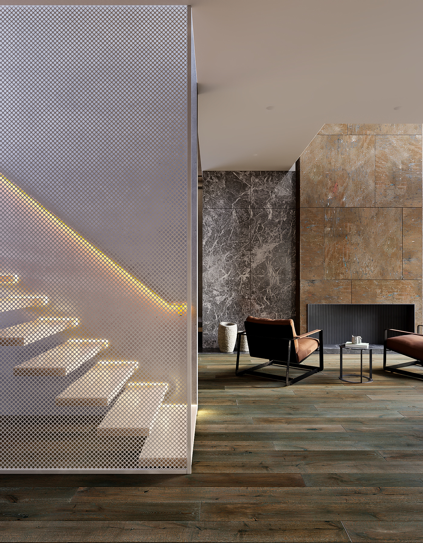 Interior design，villa，Industrial wind，Architecture，esthetics，