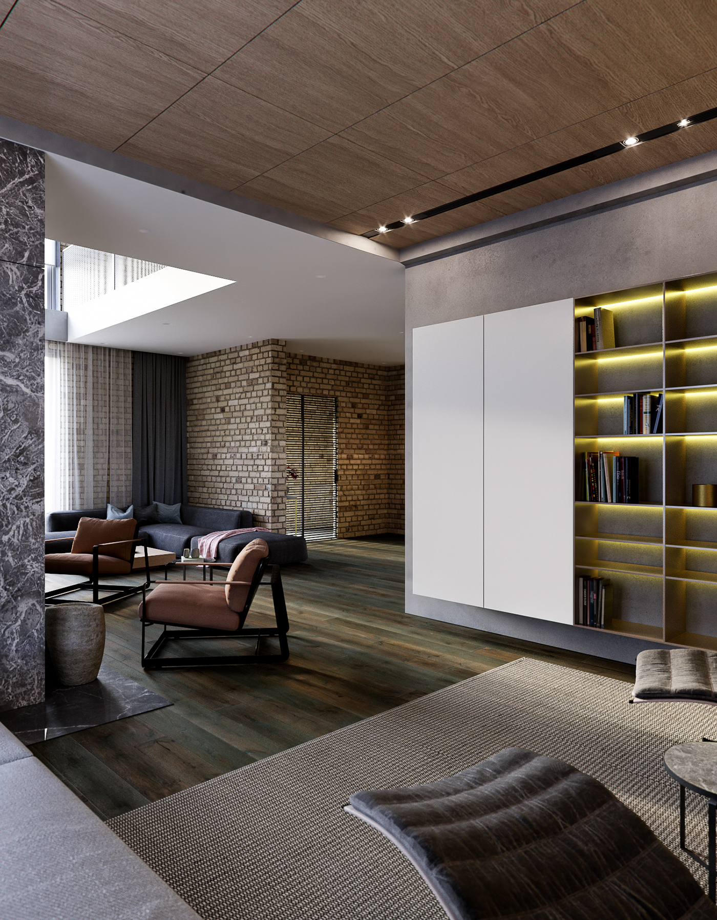 Interior design，villa，Industrial wind，Architecture，esthetics，