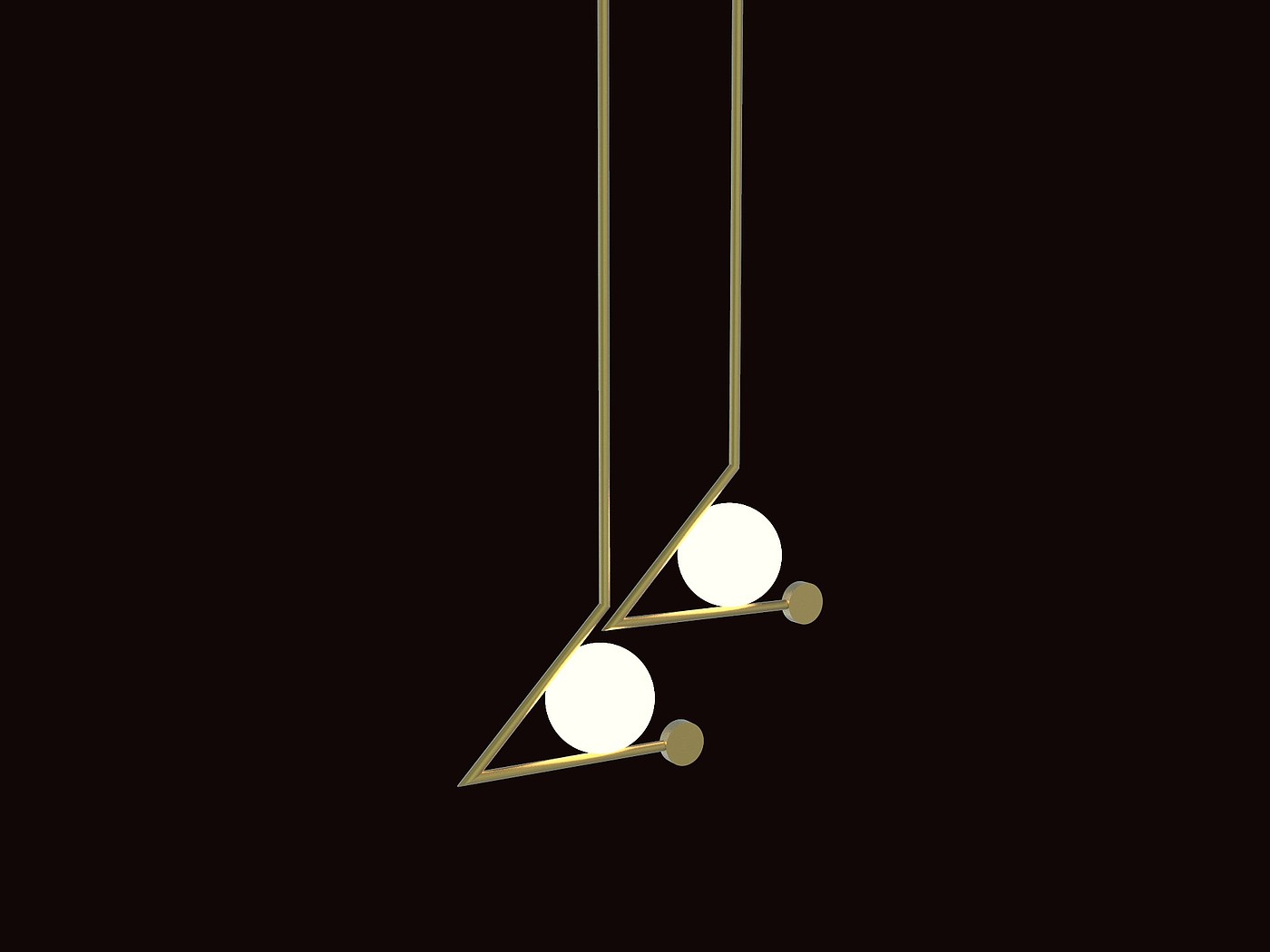 a chandelier，