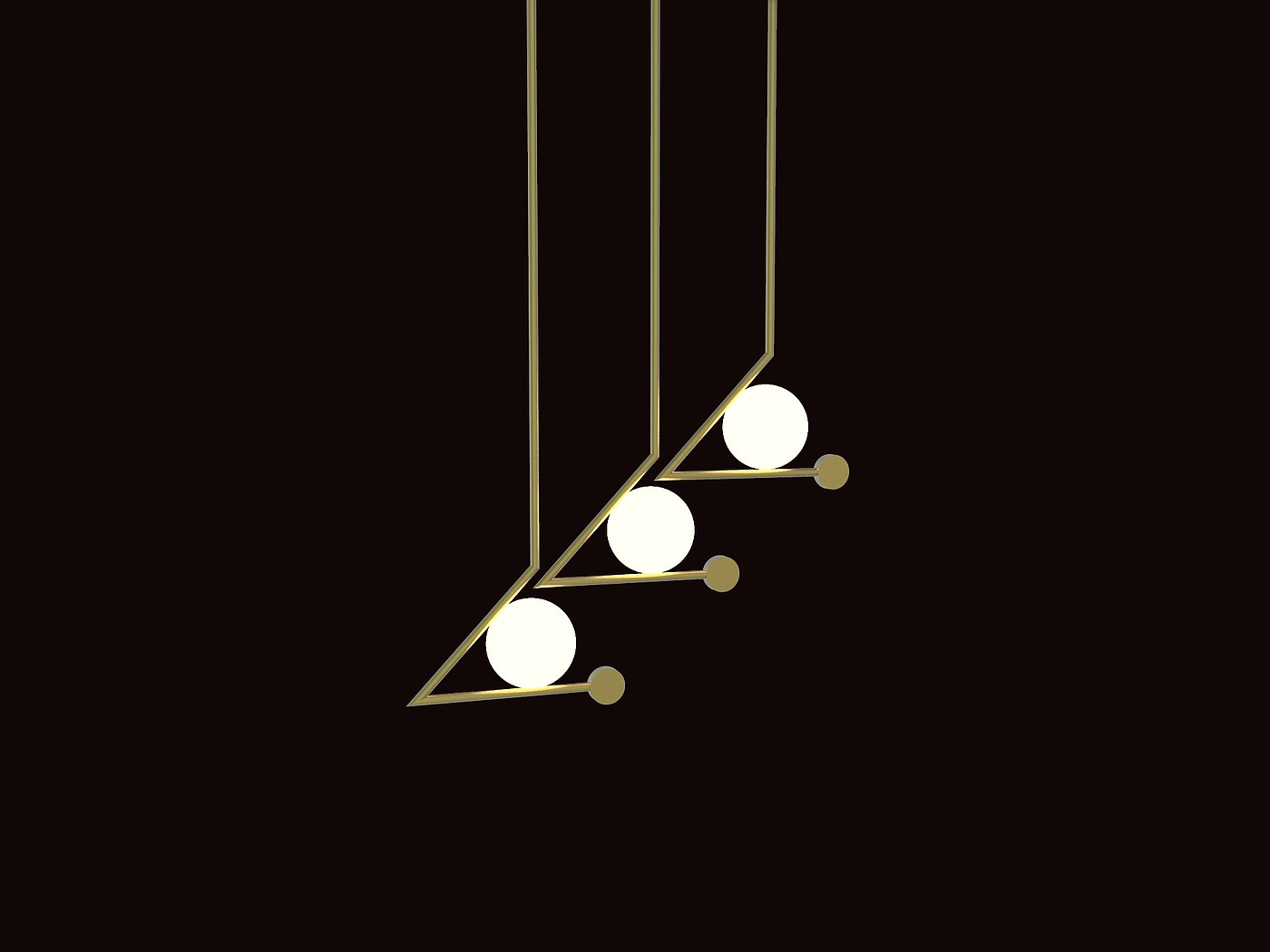 a chandelier，