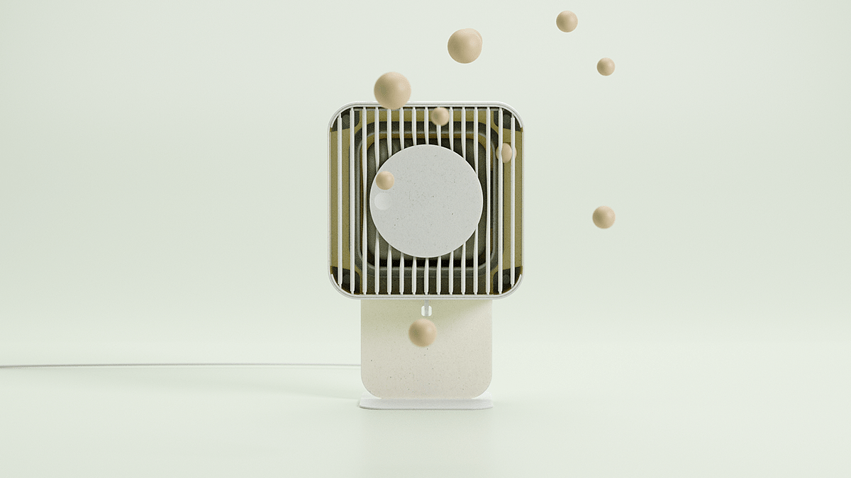 Workout challenge 18，Desk fan，concept，originality，