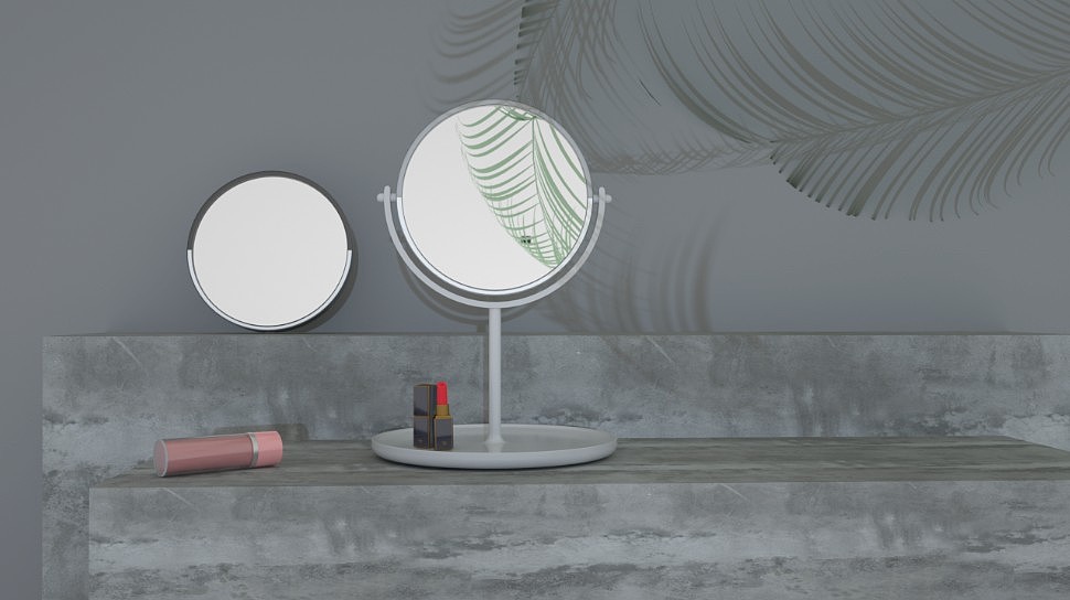 Hourglass timing cosmetic mirror，