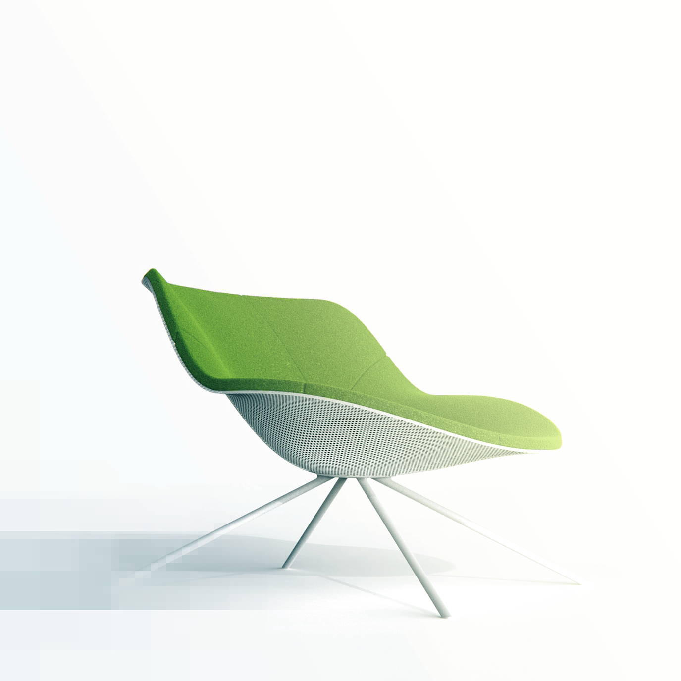 椅子，绿色，休闲，现代，设计，
