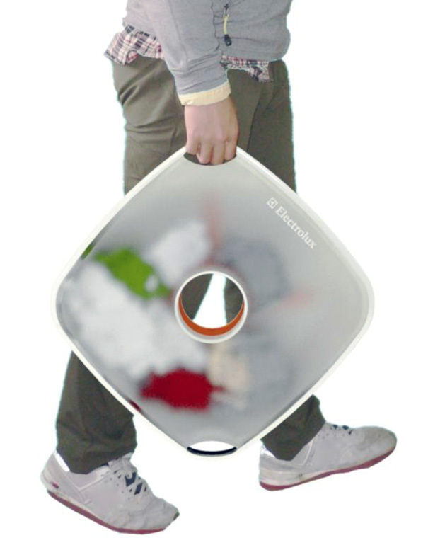 conceptual design，Washing machine，Wall mounted，simple and easy，originality，