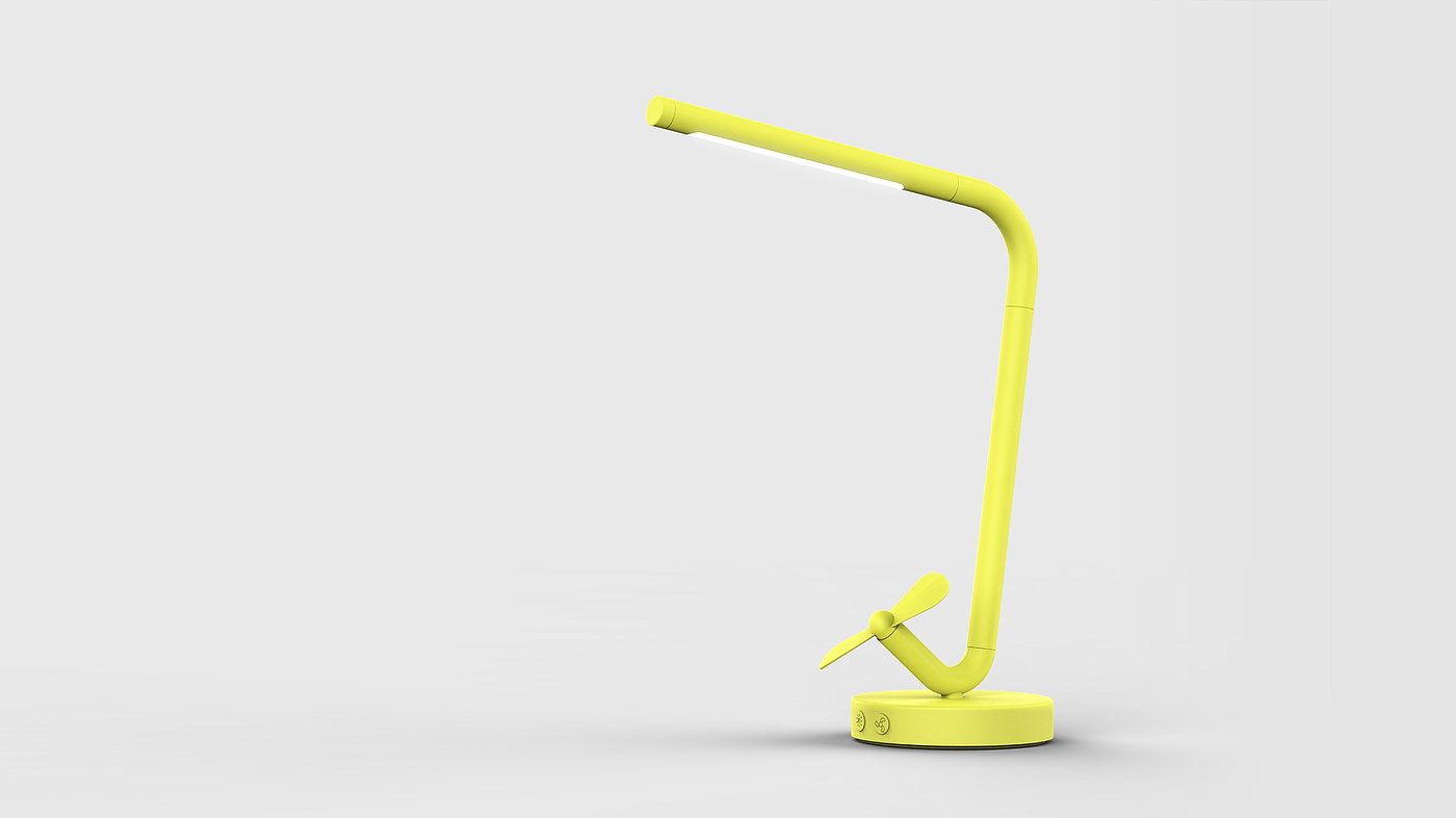 Desk lamp，Fan，multi-function，Simplicity，