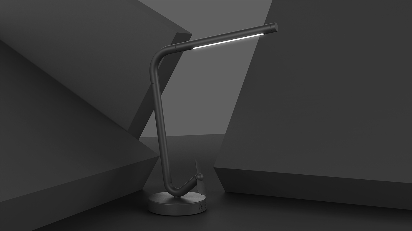 Desk lamp，Fan，multi-function，Simplicity，