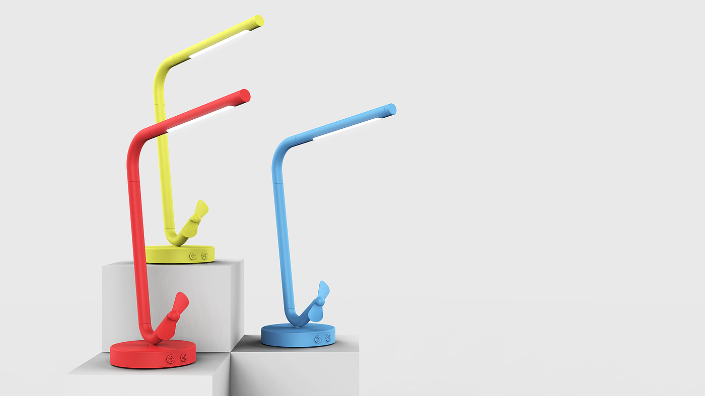 Desk lamp，Fan，multi-function，Simplicity，