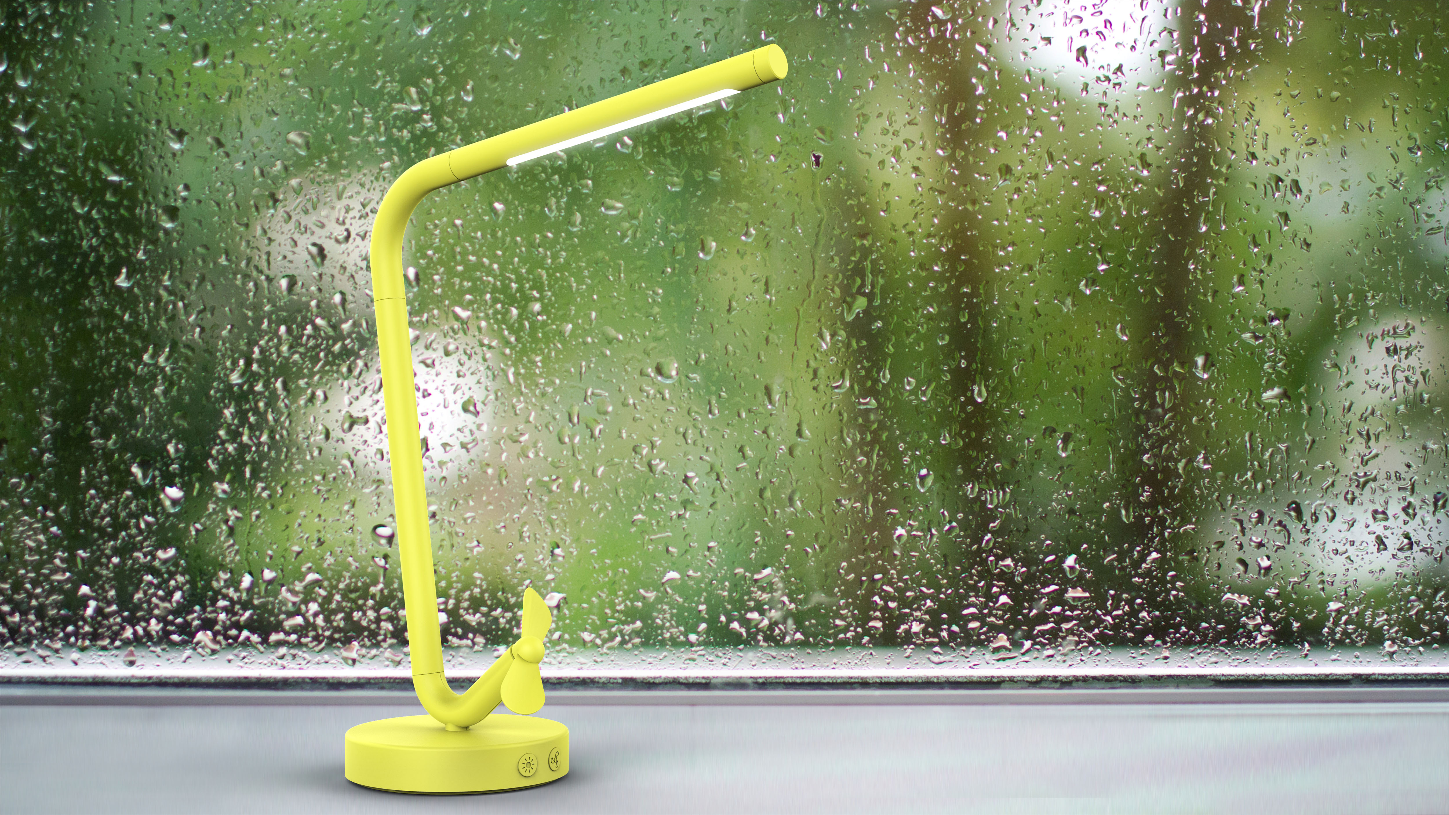Desk lamp，Fan，multi-function，Simplicity，