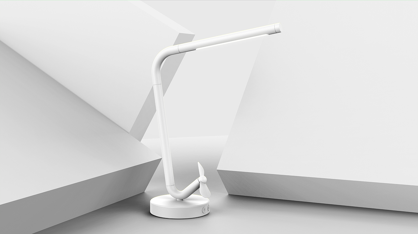 Desk lamp，Fan，multi-function，Simplicity，