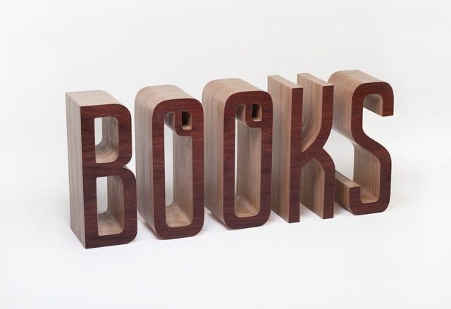 bookshelf，woodiness，furniture，originality，Alphabetic form，