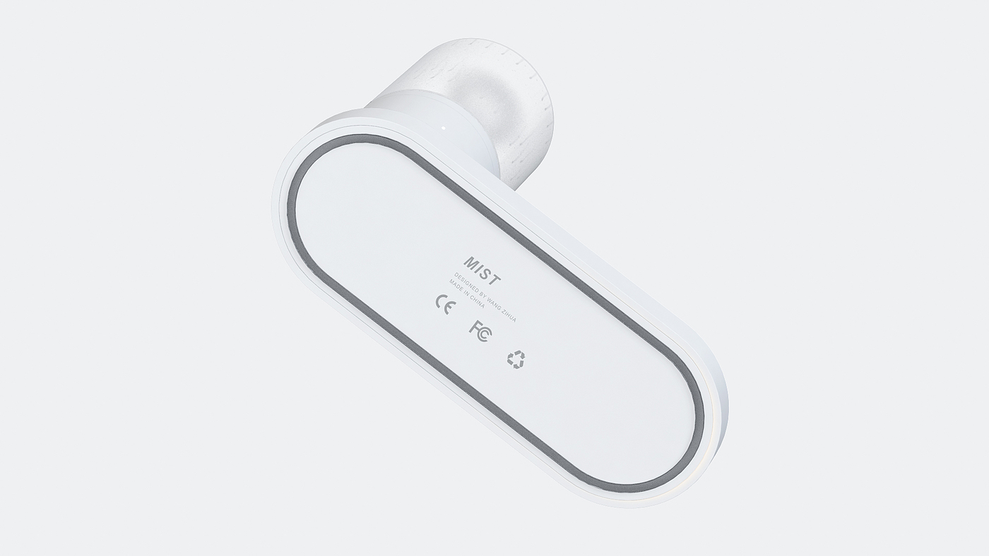 Humidifier，white，Minimalist，Wireless charging，Water mist，