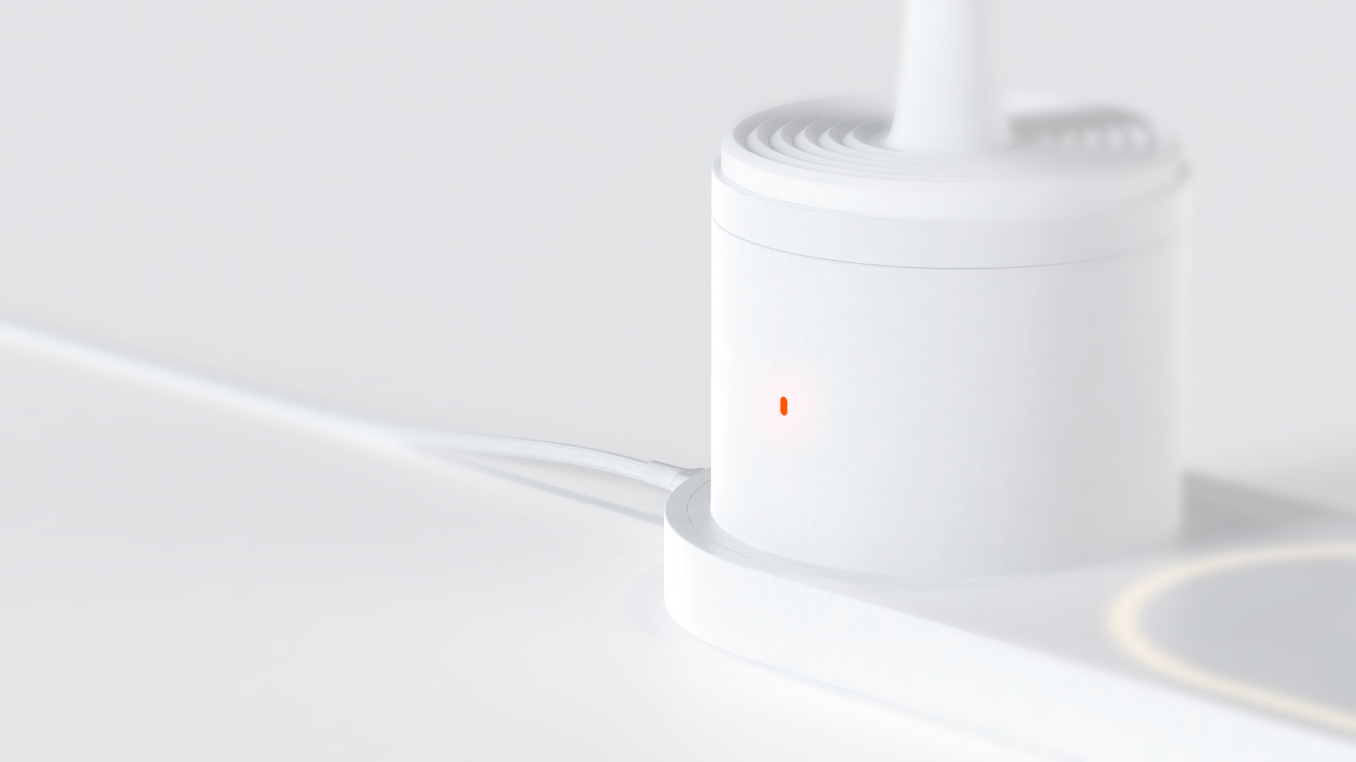 Humidifier，white，Minimalist，Wireless charging，Water mist，