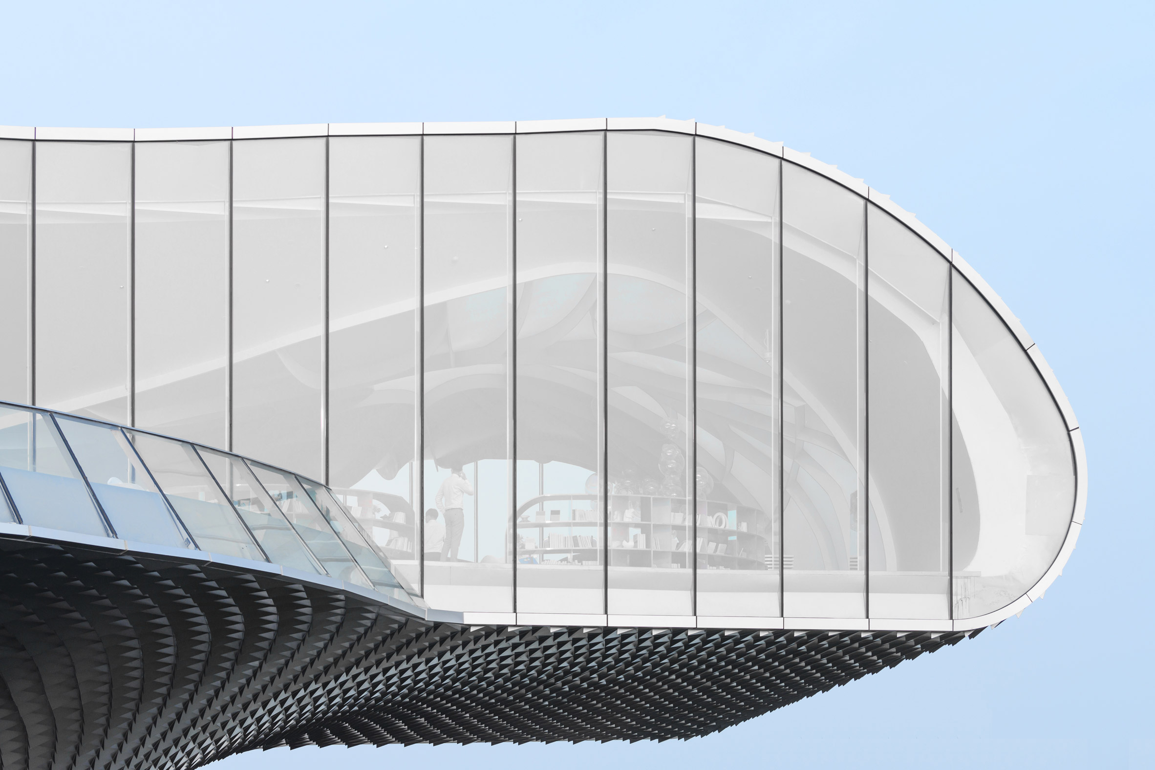 Architecture，Wave art museum，Aluminum tile，