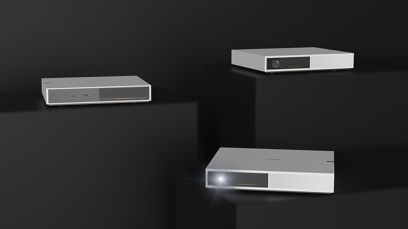 Projector，Intelligent hardware，Minimalist，modern，Sense of science and technology，