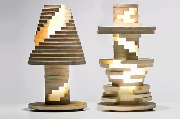 lamps and lanterns，furniture，Layered structure，Pile up，