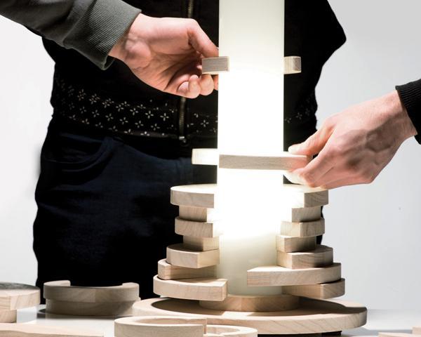 lamps and lanterns，furniture，Layered structure，Pile up，