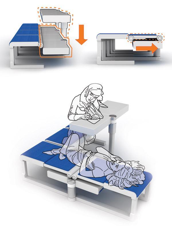 Adjustable，Airport seat，Design drawings，convenient，
