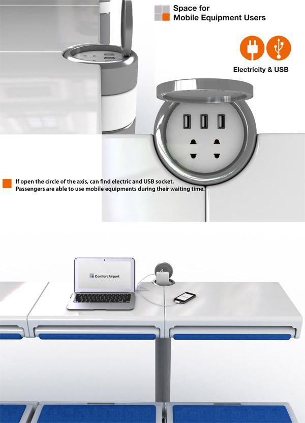 Adjustable，Airport seat，Design drawings，convenient，